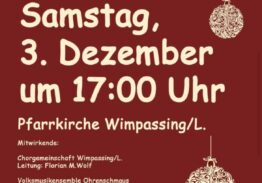 Chorgemeinschaft Wimpassing/L. – Adventkonzert