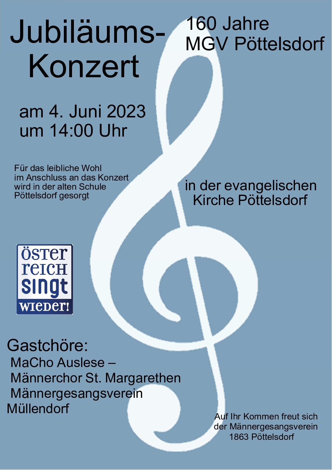 Jubiläums-Konzert 160 Jahre MGV Pöttelsdorf
