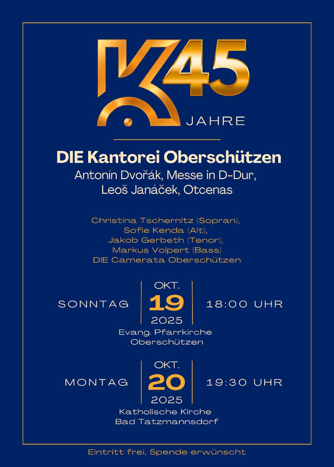 Konzert - DIE Kantorei Oberschützen