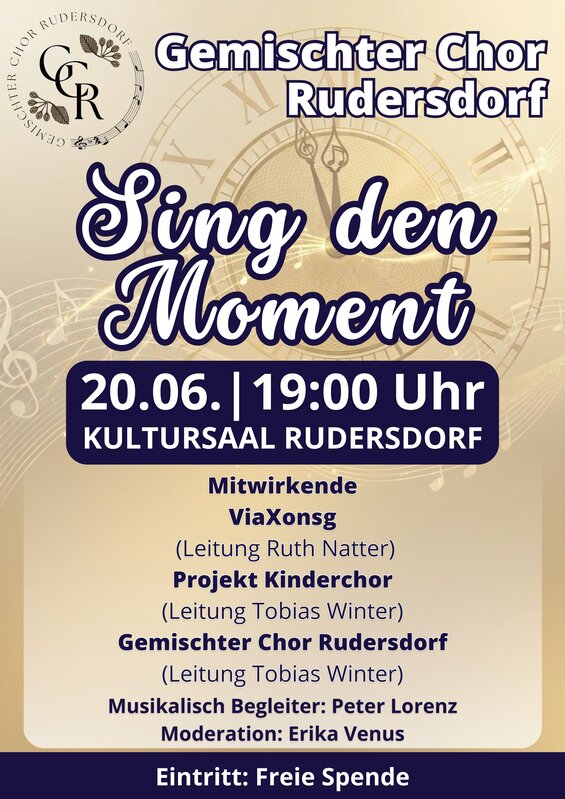 Liederabend - Gemischter Chor Rudersdorf