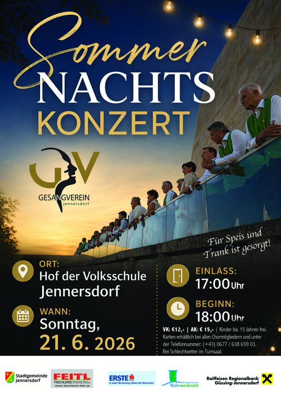 Sommernachtskonzert - Gesangverein Jennersdorf