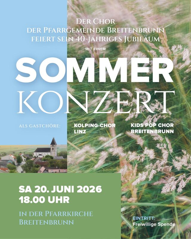 Sommerkonzert - Chor der Pfarrgemeinde Breitenbrunn